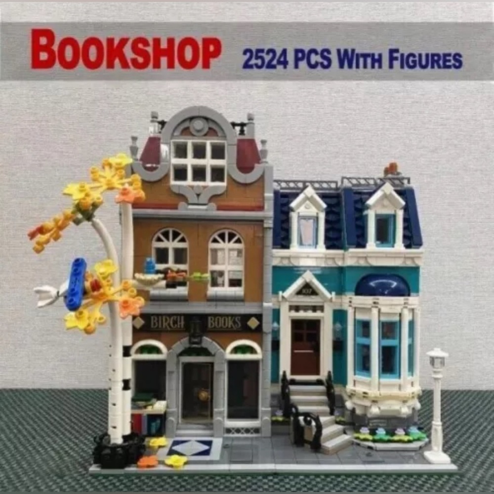 Modular Book Shop City Store Style Building brick set Lego Compatible ONLY NIB